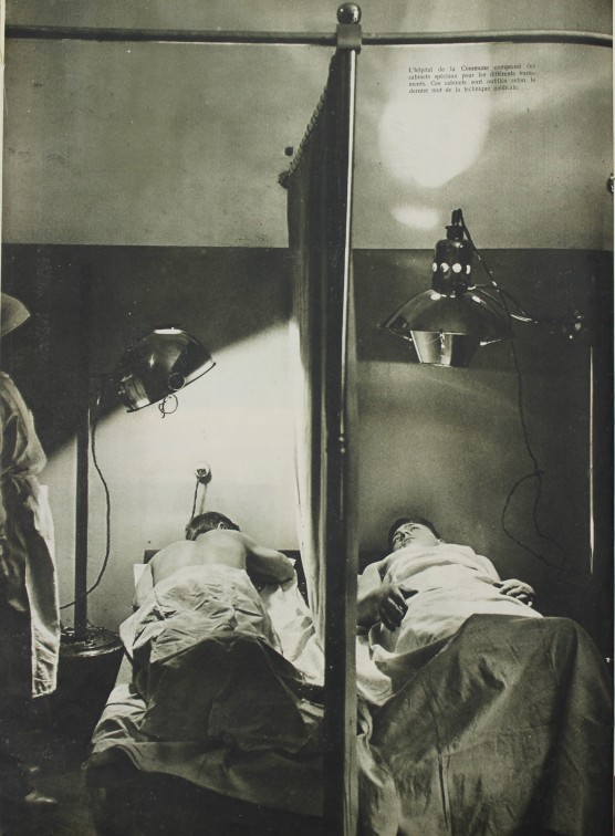 В больнице коммуны, 1934 год (Фото С. Фридлянда. «СССР на стройке», № 4, 1934)